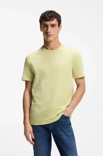 Cotton jersey T-shirt with logo detail