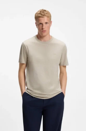 Cotton jersey T-shirt with logo detail