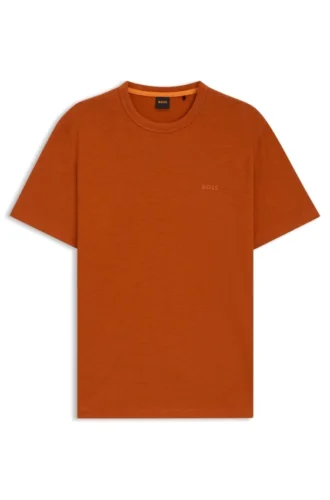 Cotton jersey T-shirt with logo detail