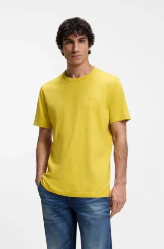 Cotton jersey T-shirt with logo detail