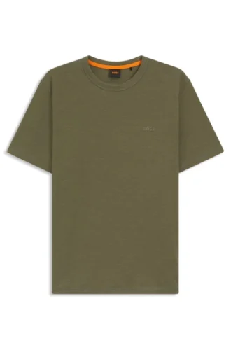 Cotton jersey T-shirt with logo detail