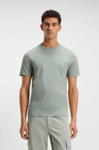 Cotton jersey T-shirt with logo detail