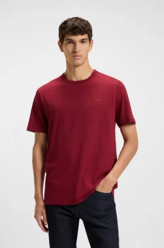 Cotton jersey T-shirt with logo detail