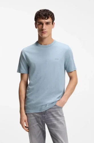 Cotton jersey T-shirt with logo detail