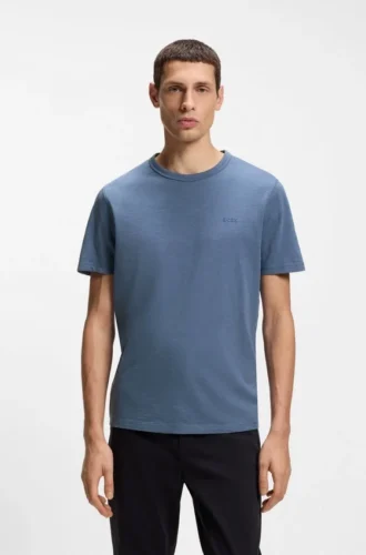 Cotton jersey T-shirt with logo detail