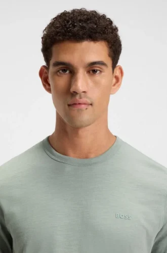 Cotton jersey T-shirt with logo detail