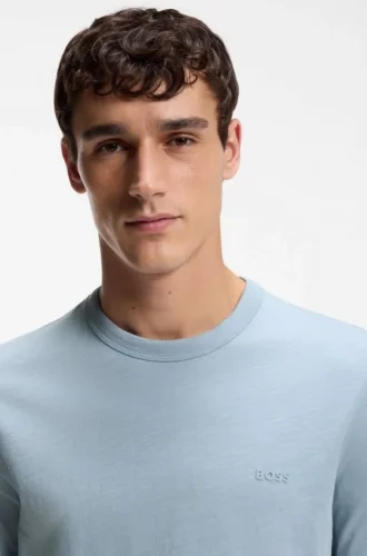 Cotton jersey T-shirt with logo detail