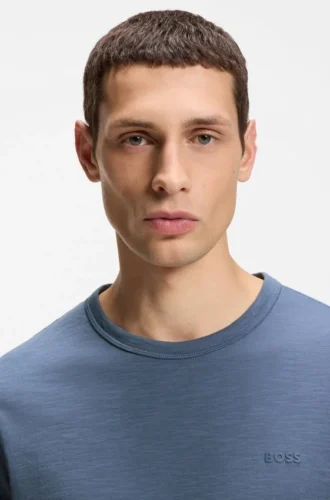 Cotton jersey T-shirt with logo detail