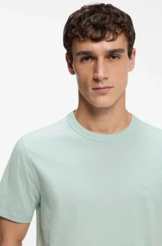 Cotton jersey T-shirt with logo detail
