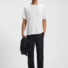 Cotton-jersey T-shirt with logo detail