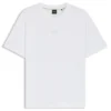 Cotton-jersey T-shirt with logo detail