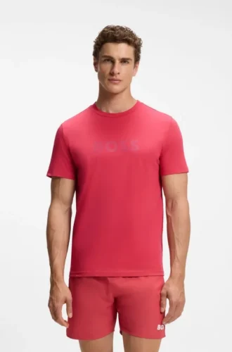 Cotton jersey T-shirt with logo print