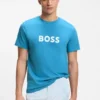 Cotton jersey T-shirt with logo print