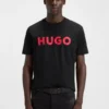 Cotton jersey T-shirt with logo print