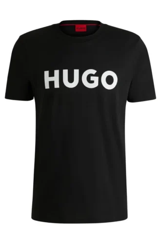 Cotton jersey T-shirt with logo print