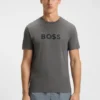 Cotton jersey T-shirt with logo print