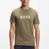 Cotton jersey T-shirt with logo print