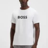 Cotton jersey T-shirt with logo print