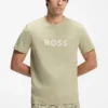 Cotton jersey T-shirt with logo print