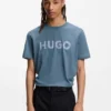 Cotton jersey T-shirt with logo print