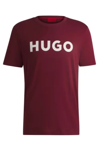 Cotton jersey T-shirt with logo print