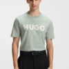 Cotton jersey T-shirt with logo print