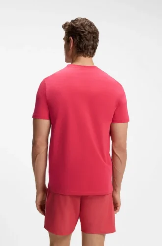 Cotton jersey T-shirt with logo print