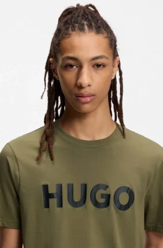Cotton jersey T-shirt with logo print