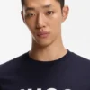 Cotton jersey T-shirt with logo print