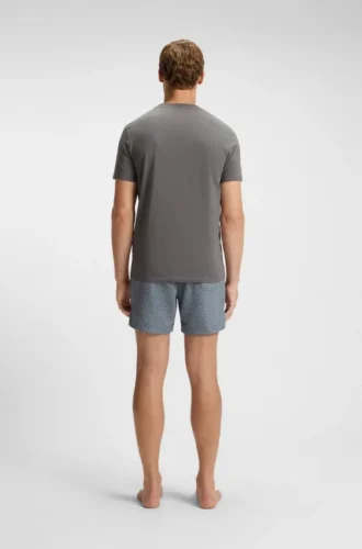 Cotton jersey T-shirt with logo print