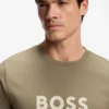 Cotton jersey T-shirt with logo print