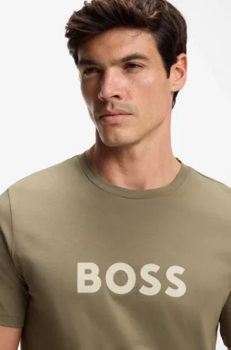 Cotton jersey T-shirt with logo print