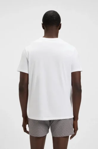 Cotton jersey T-shirt with logo print