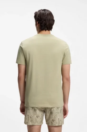 Cotton jersey T-shirt with logo print