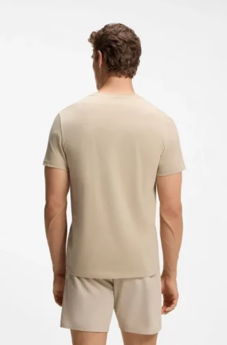 Cotton jersey T-shirt with logo print
