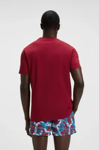 Cotton jersey T-shirt with logo print