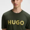 Cotton jersey T-shirt with logo print