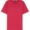 Cotton jersey T-shirt with logo print