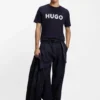 Cotton jersey T-shirt with logo print