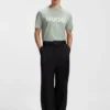 Cotton jersey T-shirt with logo print