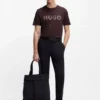 Cotton jersey T-shirt with logo print