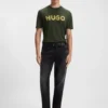 Cotton jersey T-shirt with logo print