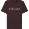 Cotton jersey T-shirt with logo print