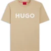 Cotton jersey T-shirt with logo print