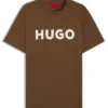 Cotton jersey T-shirt with logo print