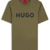 Cotton jersey T-shirt with logo print