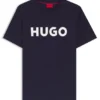 Cotton jersey T-shirt with logo print