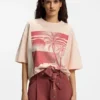 Cotton-jersey T-shirt with printed artwork