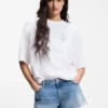 Cotton-jersey T-shirt with printed artwork