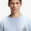 Cotton-jersey T-shirt with printed artwork